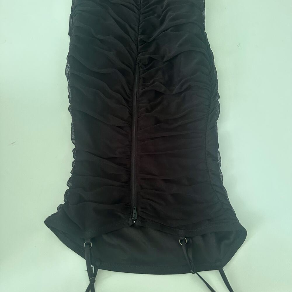 Wild Fable Ruched Bodycon Cocktail Dress - Black Women's XS - Picture 7 of 16